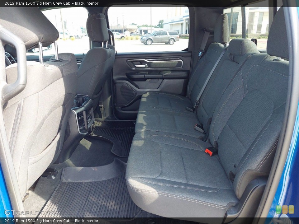 Black Interior Rear Seat for the 2019 Ram 1500 Big Horn Crew Cab #142591049