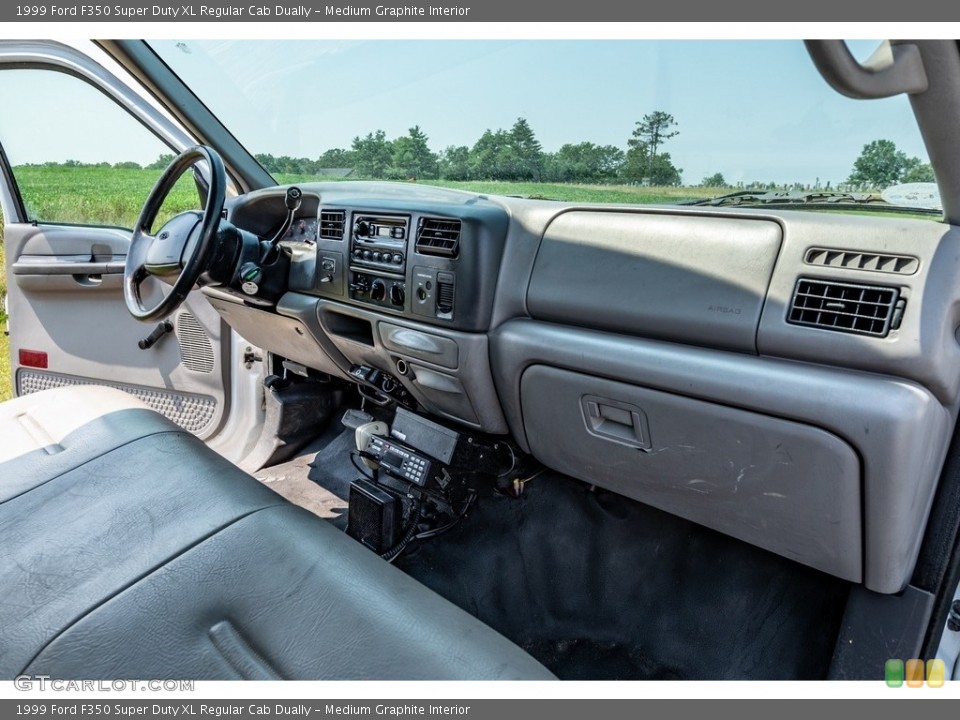 Medium Graphite Interior Dashboard for the 1999 Ford F350 Super Duty XL Regular Cab Dually #142591979