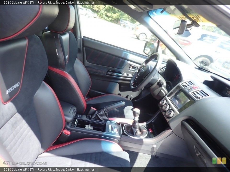 Recaro Ultra Suede/Carbon Black Interior Front Seat for the 2020 Subaru WRX STI #142594642