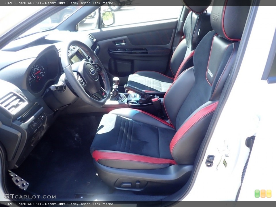 Recaro Ultra Suede/Carbon Black Interior Photo for the 2020 Subaru WRX STI #142594667