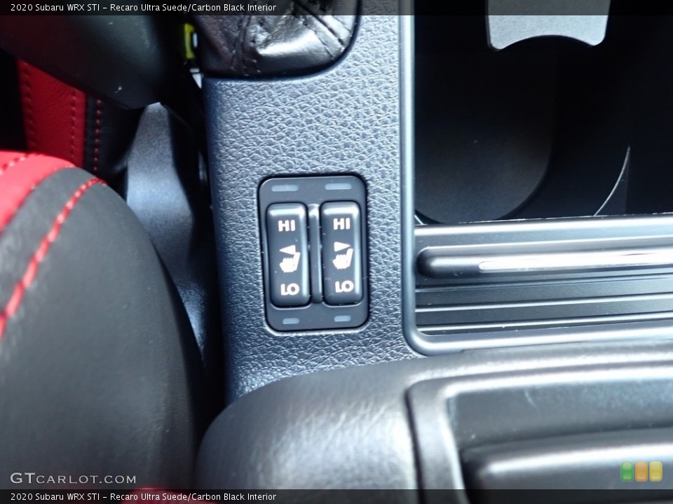 Recaro Ultra Suede/Carbon Black Interior Controls for the 2020 Subaru WRX STI #142594763