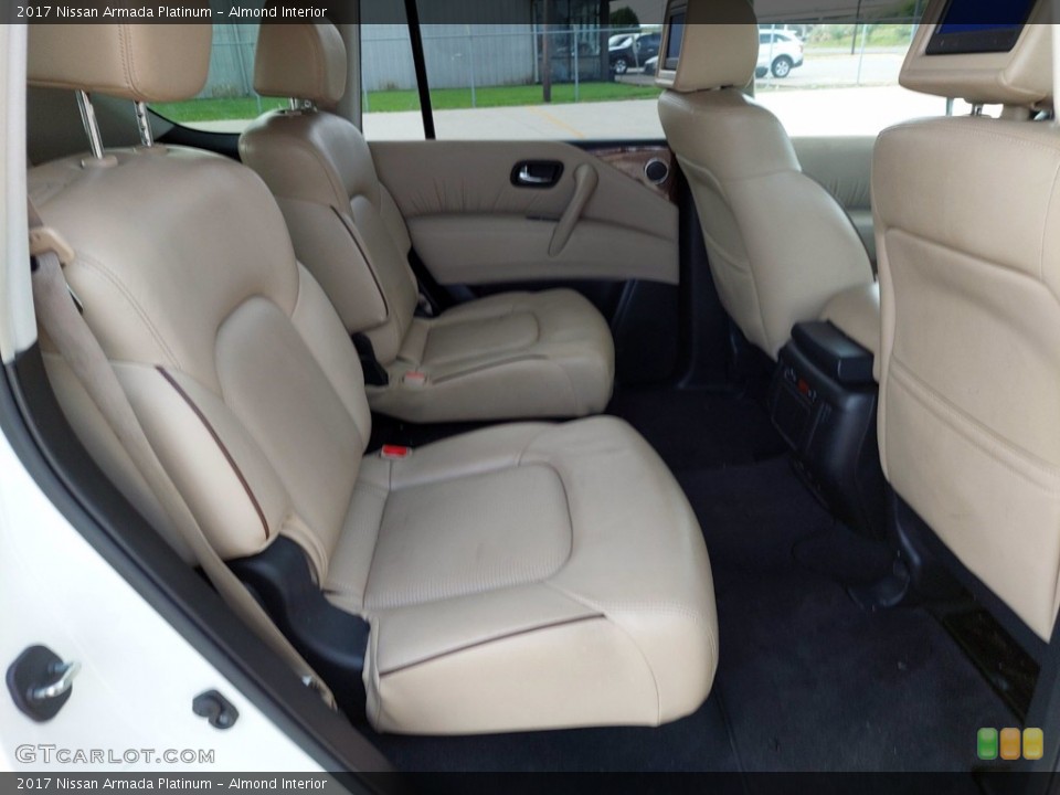 Almond Interior Rear Seat for the 2017 Nissan Armada Platinum #142594796
