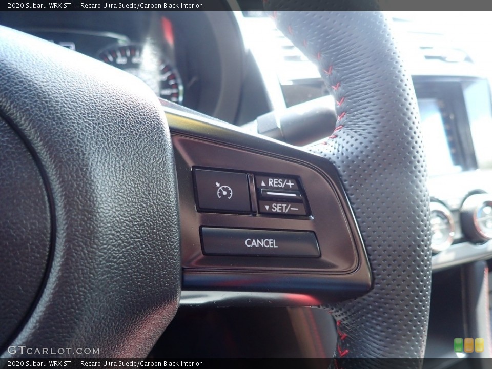 Recaro Ultra Suede/Carbon Black Interior Steering Wheel for the 2020 Subaru WRX STI #142594799