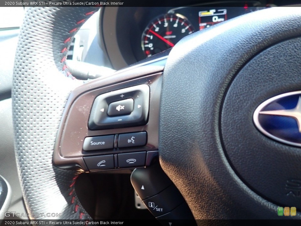 Recaro Ultra Suede/Carbon Black Interior Steering Wheel for the 2020 Subaru WRX STI #142594820