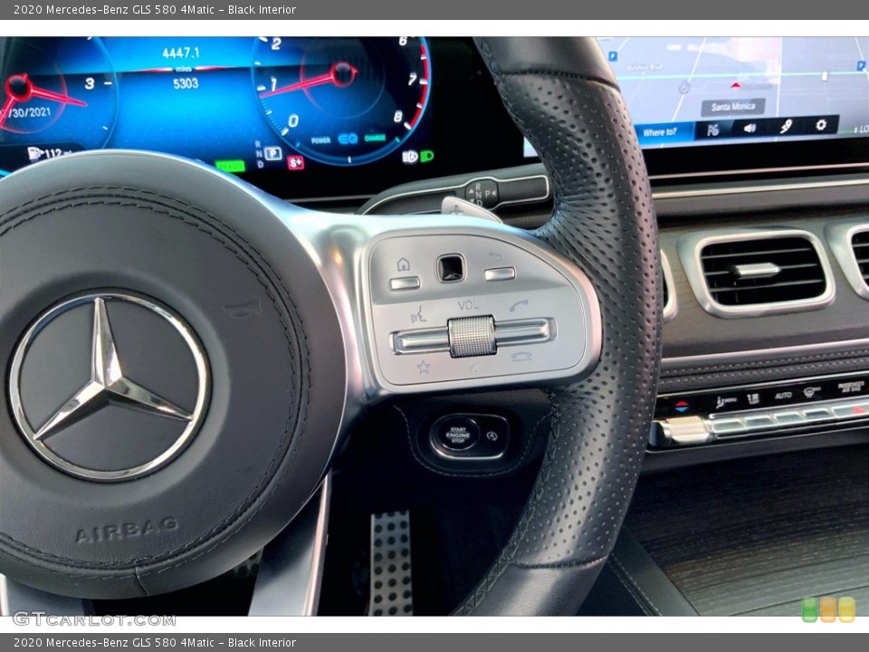Black Interior Steering Wheel for the 2020 Mercedes-Benz GLS 580 4Matic #142595615