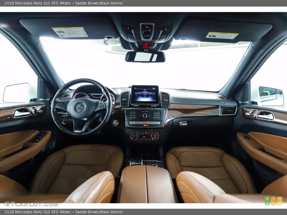 Saddle Brown/Black Interior Prime Interior for the 2018 Mercedes-Benz GLS 450 4Matic #142597232