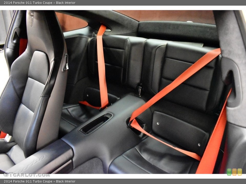 Black Interior Rear Seat for the 2014 Porsche 911 Turbo Coupe #142597370