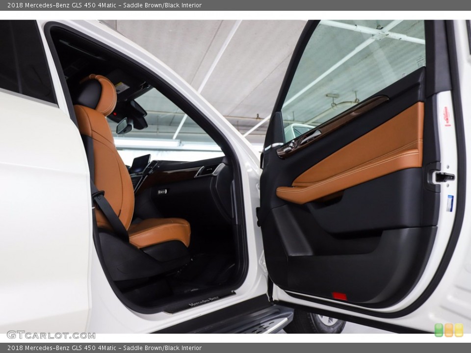 Saddle Brown/Black Interior Door Panel for the 2018 Mercedes-Benz GLS 450 4Matic #142597418