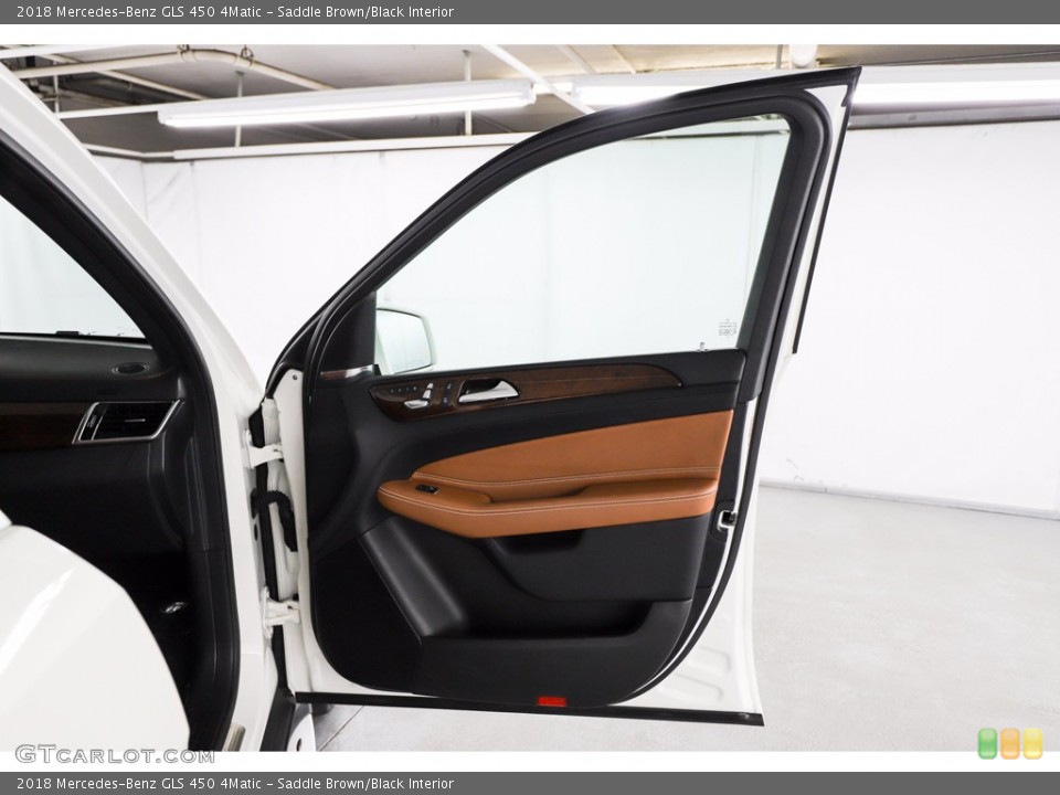 Saddle Brown/Black Interior Door Panel for the 2018 Mercedes-Benz GLS 450 4Matic #142597442