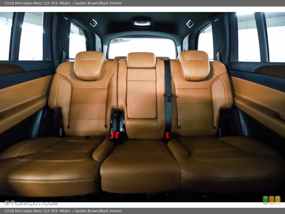 Saddle Brown/Black Interior Rear Seat for the 2018 Mercedes-Benz GLS 450 4Matic #142597466