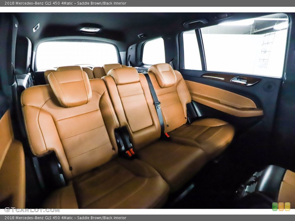 Saddle Brown/Black Interior Rear Seat for the 2018 Mercedes-Benz GLS 450 4Matic #142597490
