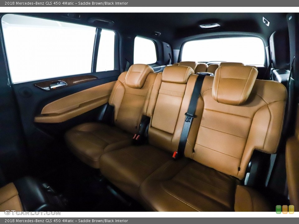 Saddle Brown/Black Interior Rear Seat for the 2018 Mercedes-Benz GLS 450 4Matic #142597514