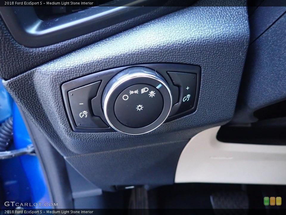 Medium Light Stone Interior Controls for the 2018 Ford EcoSport S #142597769