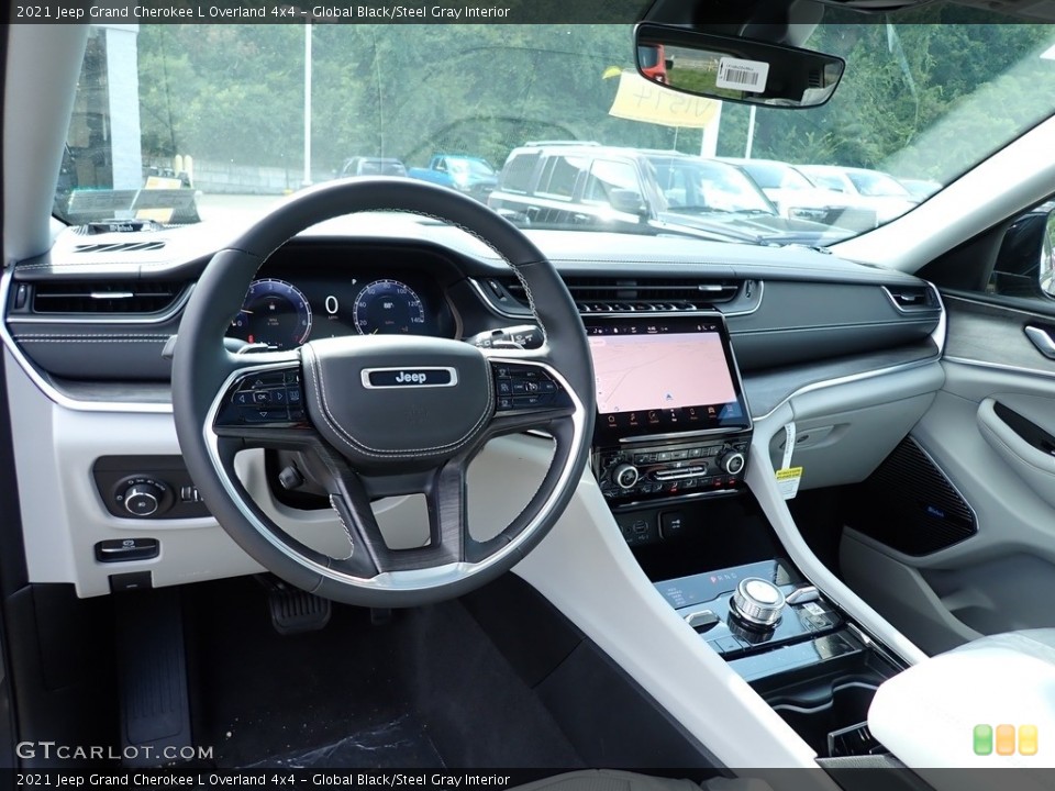 Global Black/Steel Gray Interior Dashboard for the 2021 Jeep Grand Cherokee L Overland 4x4 #142599023
