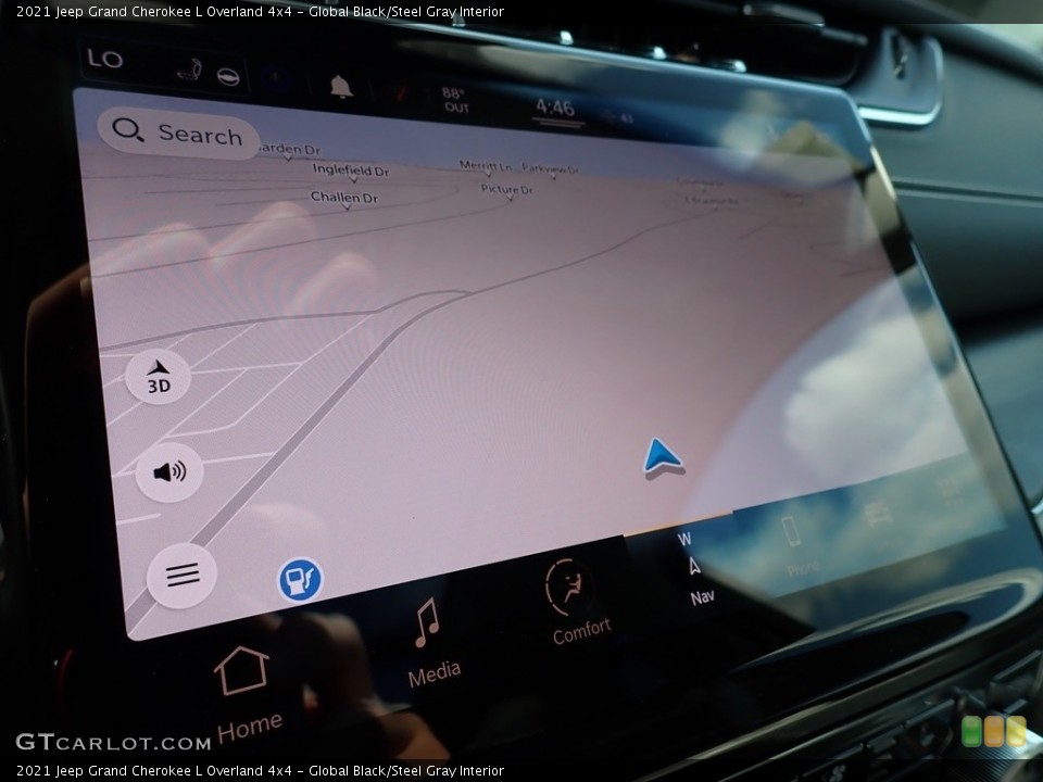 Global Black/Steel Gray Interior Navigation for the 2021 Jeep Grand Cherokee L Overland 4x4 #142599092