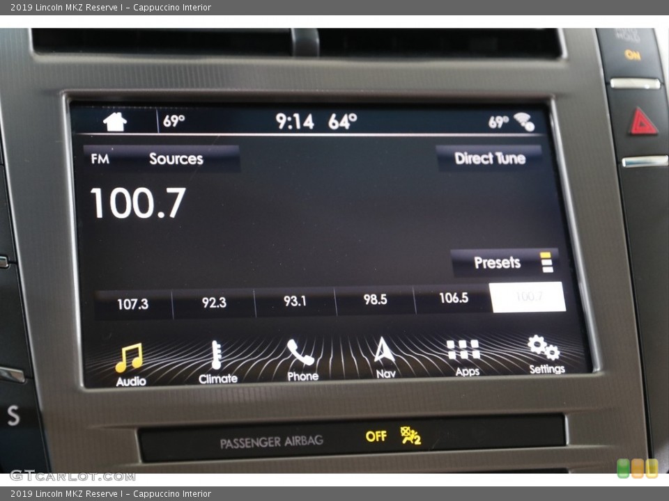 Cappuccino Interior Audio System for the 2019 Lincoln MKZ Reserve I #142599374
