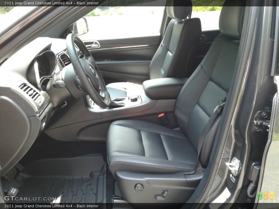 Black Interior Front Seat for the 2021 Jeep Grand Cherokee Limited 4x4 #142599686