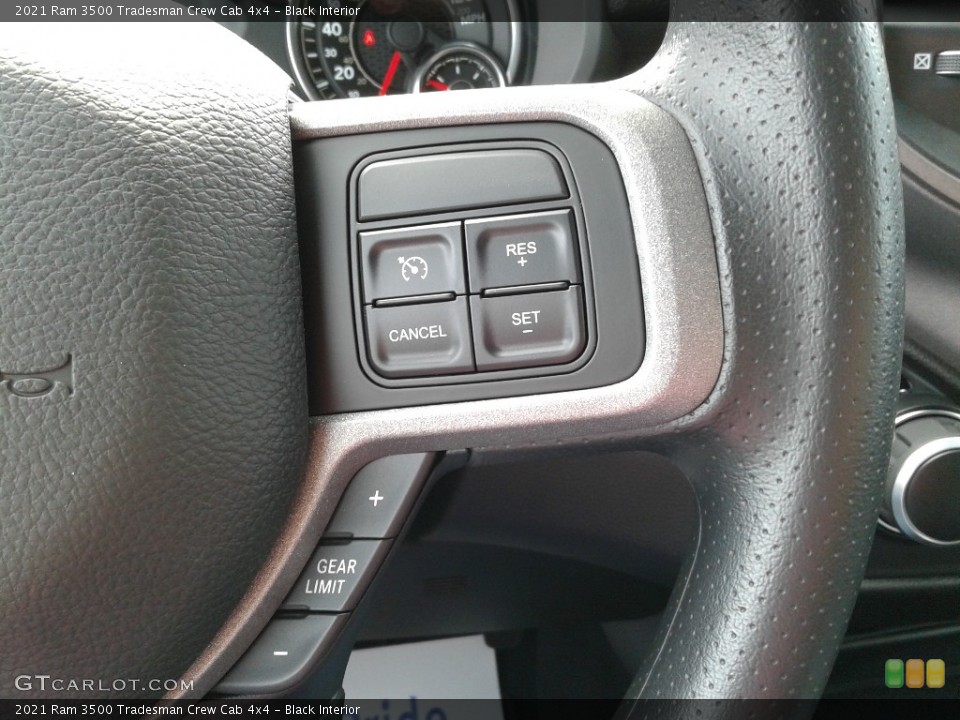 Black Interior Steering Wheel for the 2021 Ram 3500 Tradesman Crew Cab 4x4 #142600418