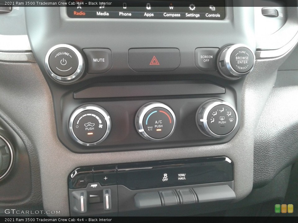 Black Interior Controls for the 2021 Ram 3500 Tradesman Crew Cab 4x4 #142600484