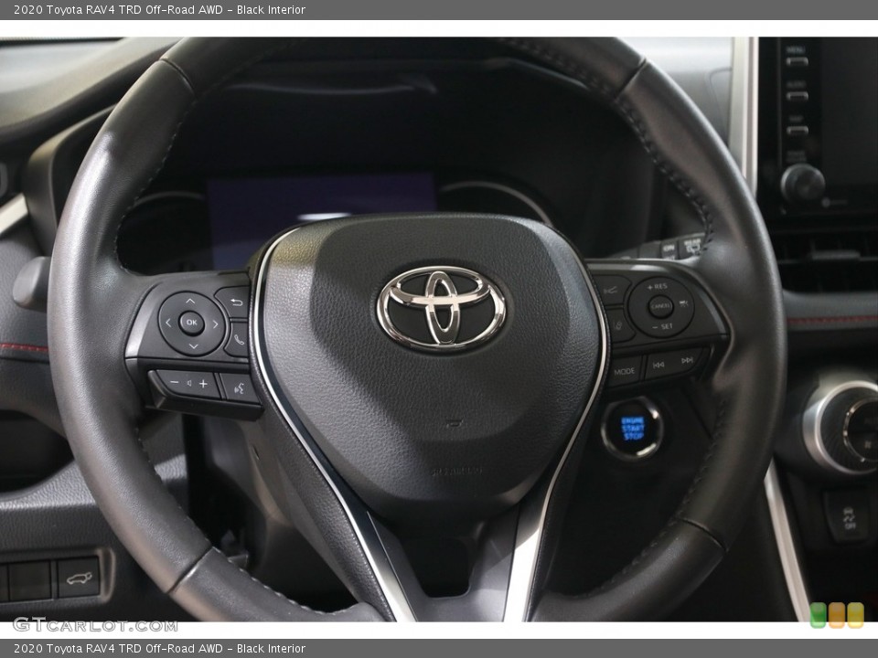 Black Interior Steering Wheel for the 2020 Toyota RAV4 TRD Off-Road AWD #142602158