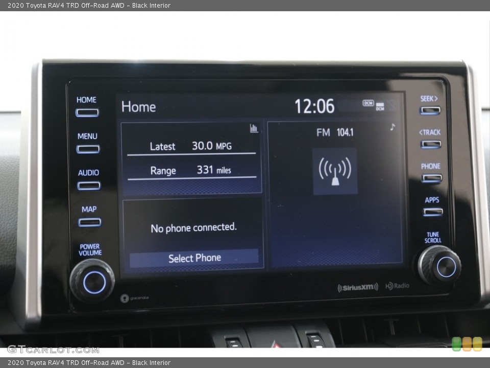Black Interior Audio System for the 2020 Toyota RAV4 TRD Off-Road AWD #142602221