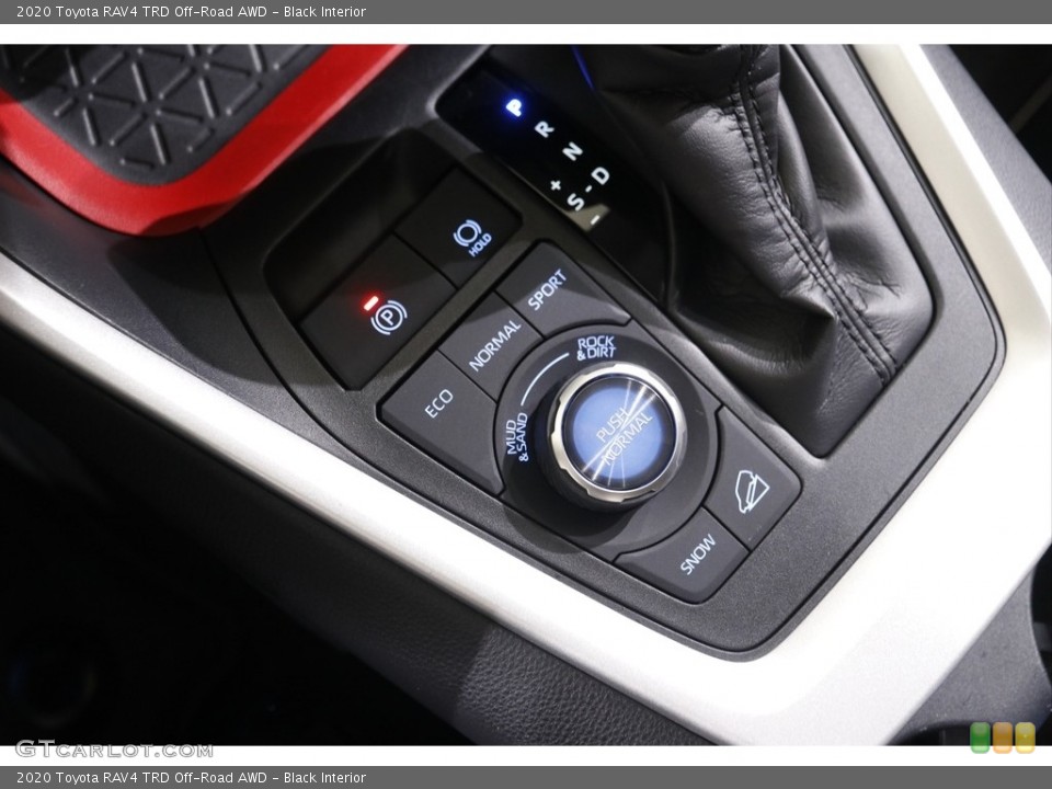 Black Interior Controls for the 2020 Toyota RAV4 TRD Off-Road AWD #142602290