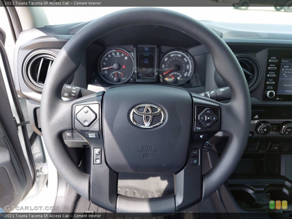 Cement Interior Steering Wheel for the 2021 Toyota Tacoma SR Access Cab #142603367