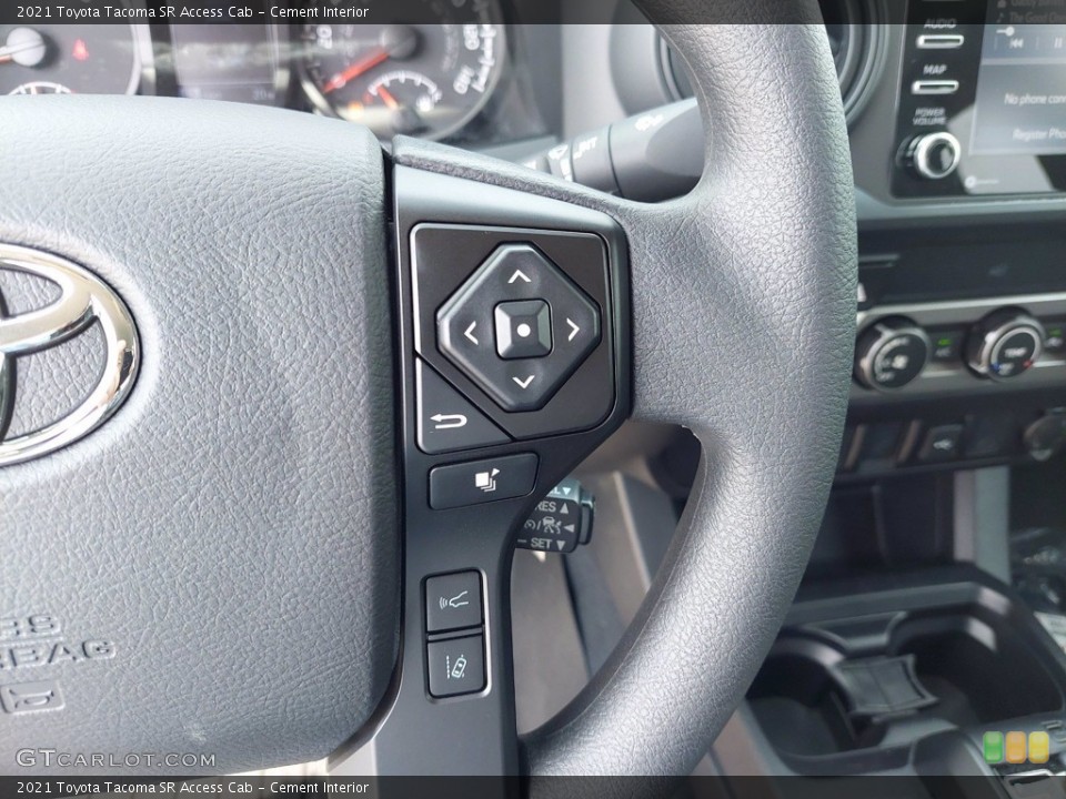 Cement Interior Steering Wheel for the 2021 Toyota Tacoma SR Access Cab #142603427