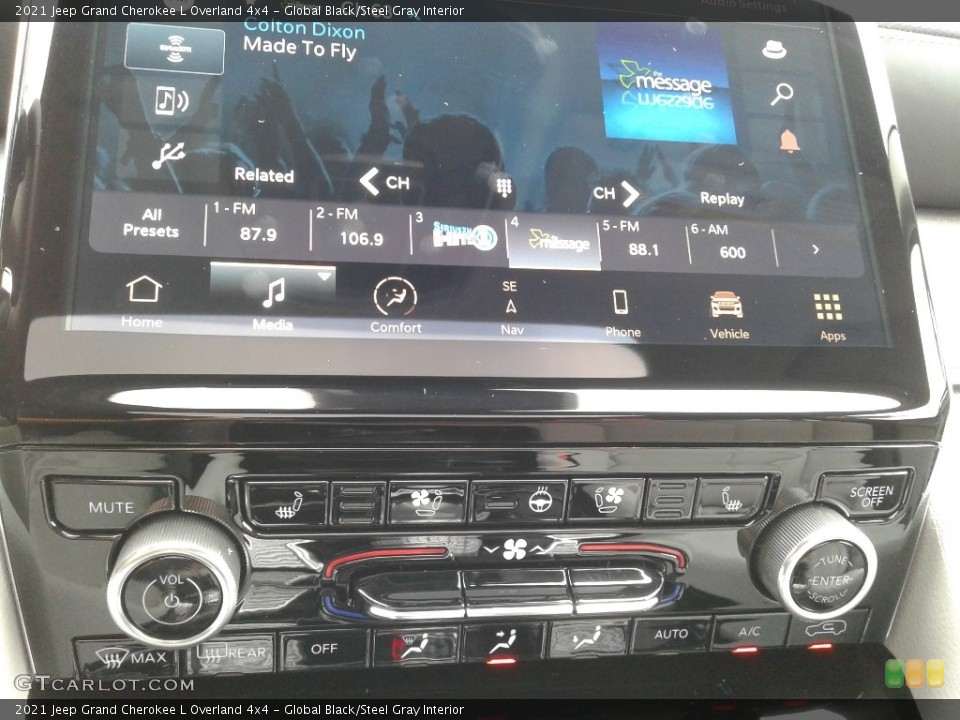 Global Black/Steel Gray Interior Controls for the 2021 Jeep Grand Cherokee L Overland 4x4 #142605056