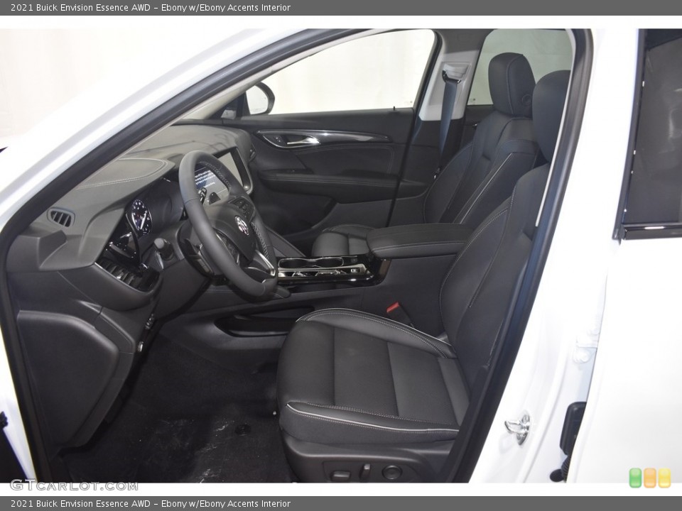 Ebony w/Ebony Accents Interior Front Seat for the 2021 Buick Envision Essence AWD #142605074