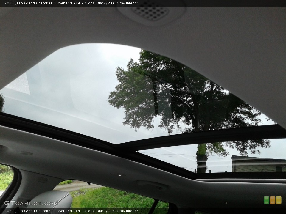 Global Black/Steel Gray Interior Sunroof for the 2021 Jeep Grand Cherokee L Overland 4x4 #142605209
