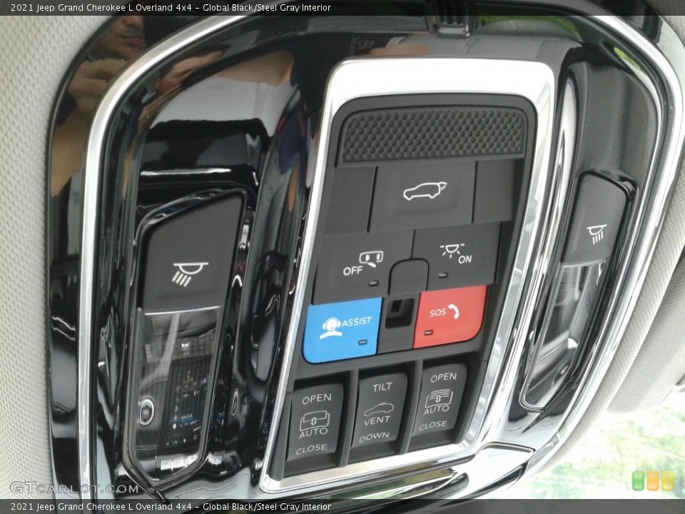 Global Black/Steel Gray Interior Controls for the 2021 Jeep Grand Cherokee L Overland 4x4 #142605239