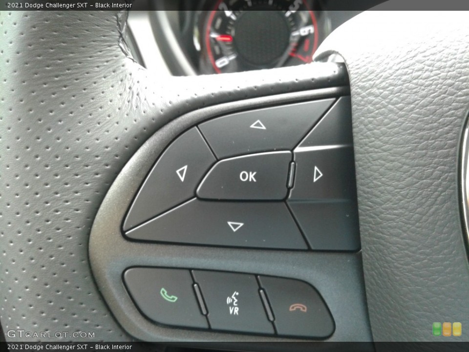 Black Interior Steering Wheel for the 2021 Dodge Challenger SXT #142605818