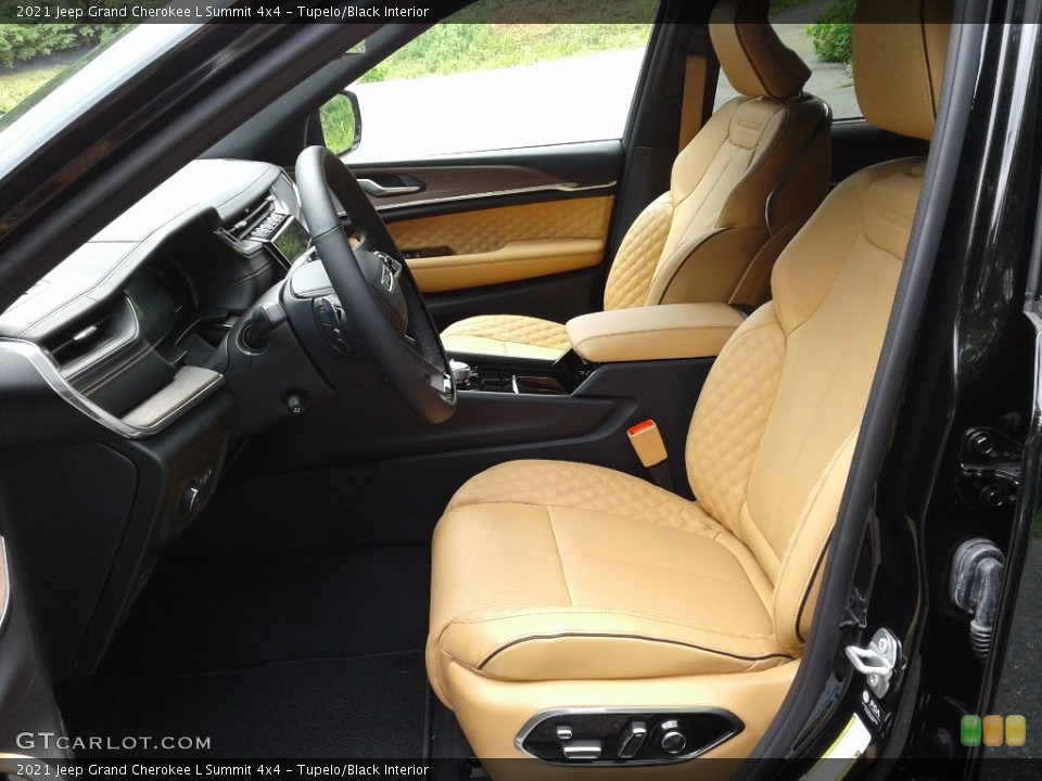Tupelo/Black Interior Photo for the 2021 Jeep Grand Cherokee L Summit 4x4 #142606340