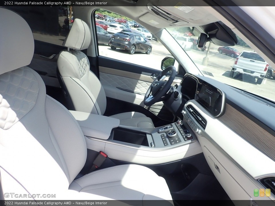 Navy/Beige Interior Front Seat for the 2022 Hyundai Palisade Calligraphy AWD #142606549