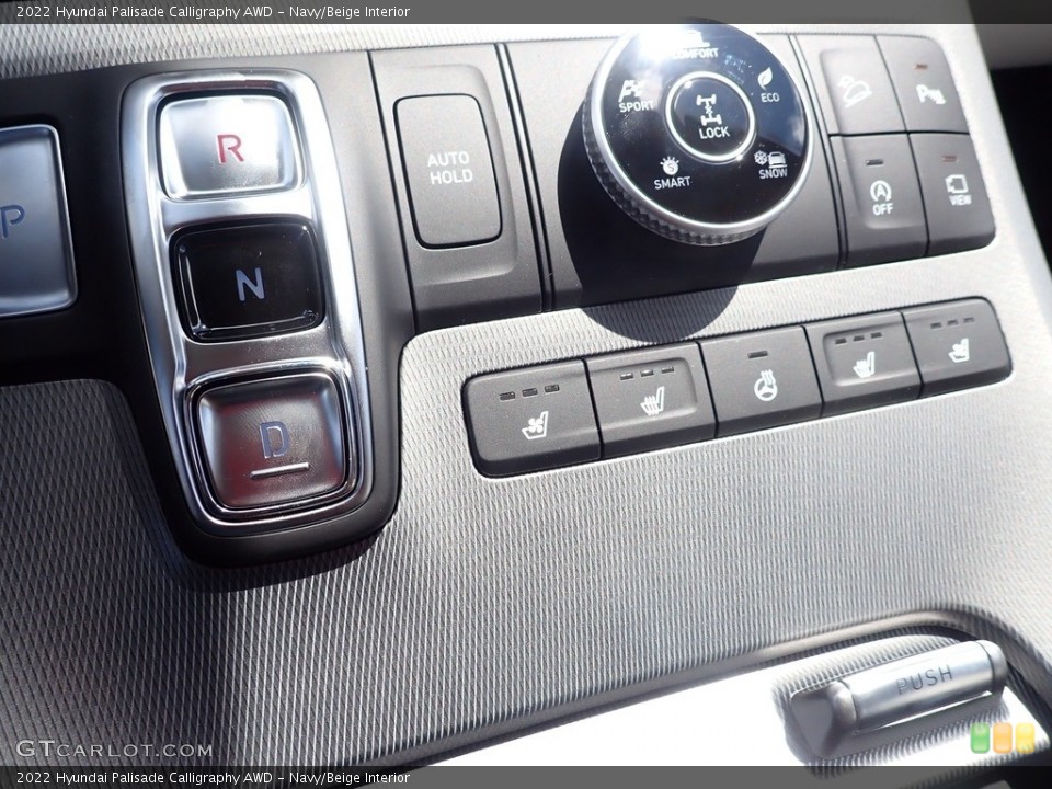 Navy/Beige Interior Controls for the 2022 Hyundai Palisade Calligraphy AWD #142606733