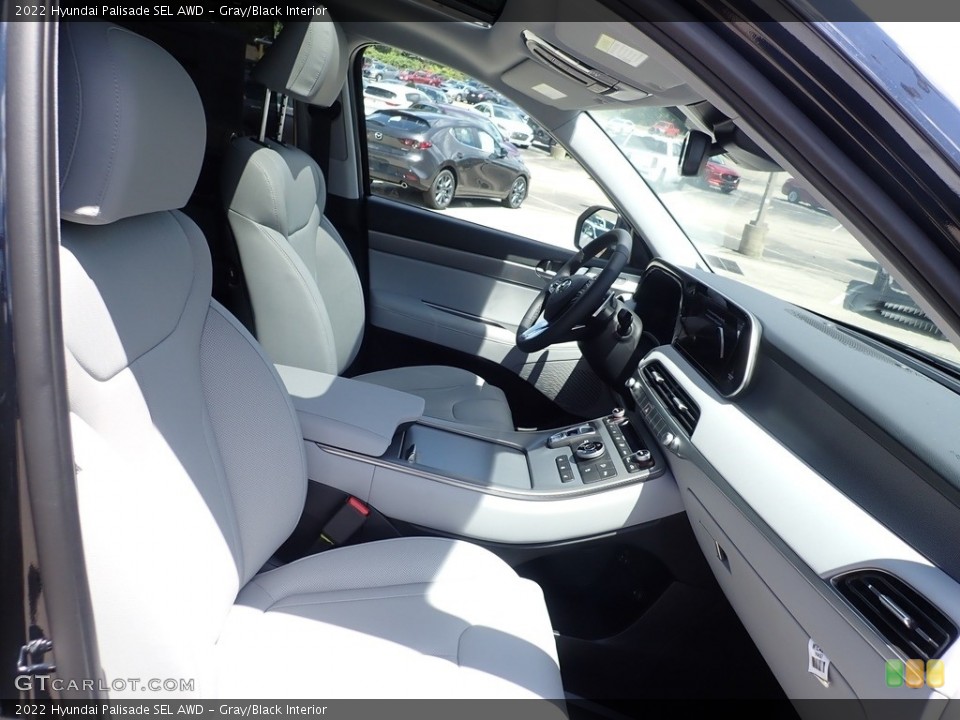 Gray/Black 2022 Hyundai Palisade Interiors