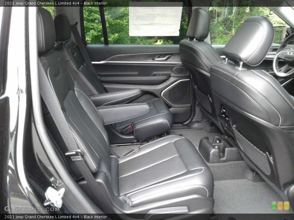 Black Interior Rear Seat for the 2021 Jeep Grand Cherokee L Limited 4x4 #142608898