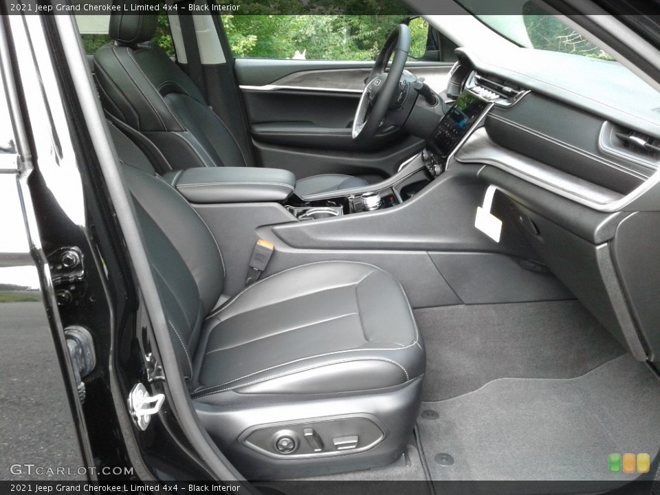 Black Interior Front Seat for the 2021 Jeep Grand Cherokee L Limited 4x4 #142608917
