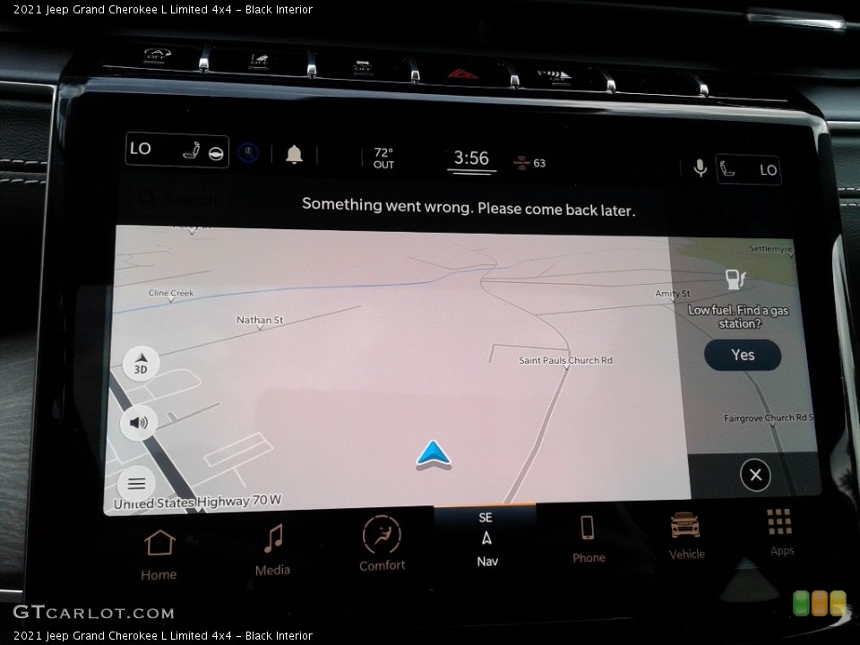 Black Interior Navigation for the 2021 Jeep Grand Cherokee L Limited 4x4 #142609016