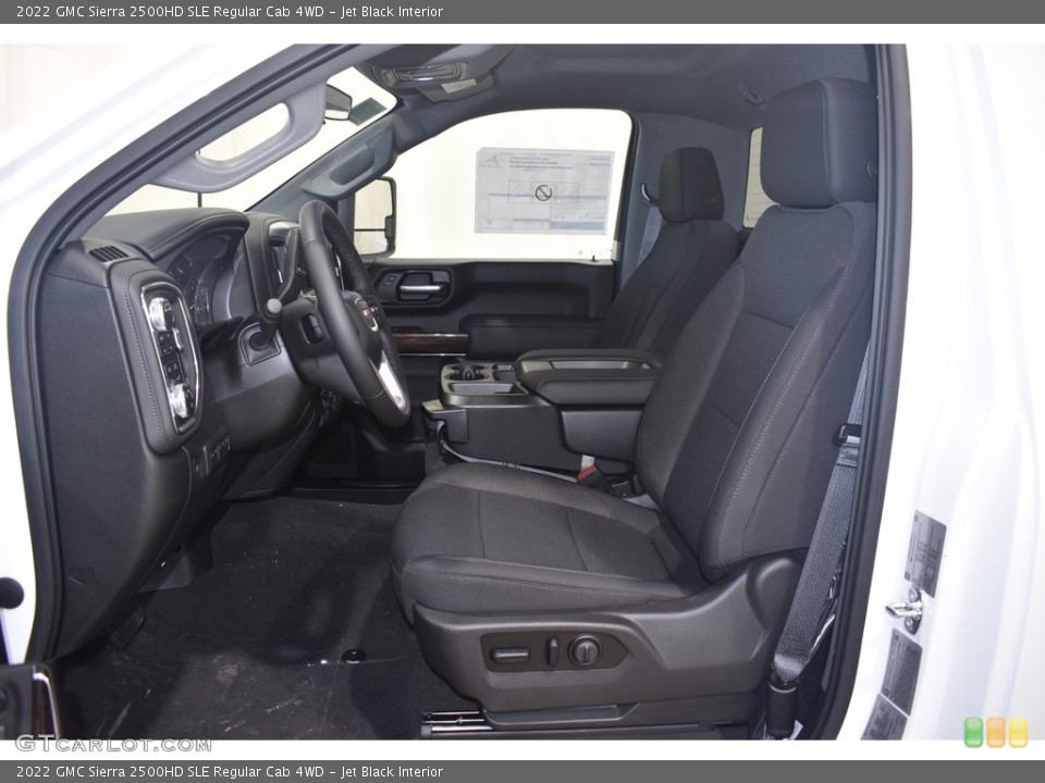 Jet Black Interior Photo for the 2022 GMC Sierra 2500HD SLE Regular Cab 4WD #142610427
