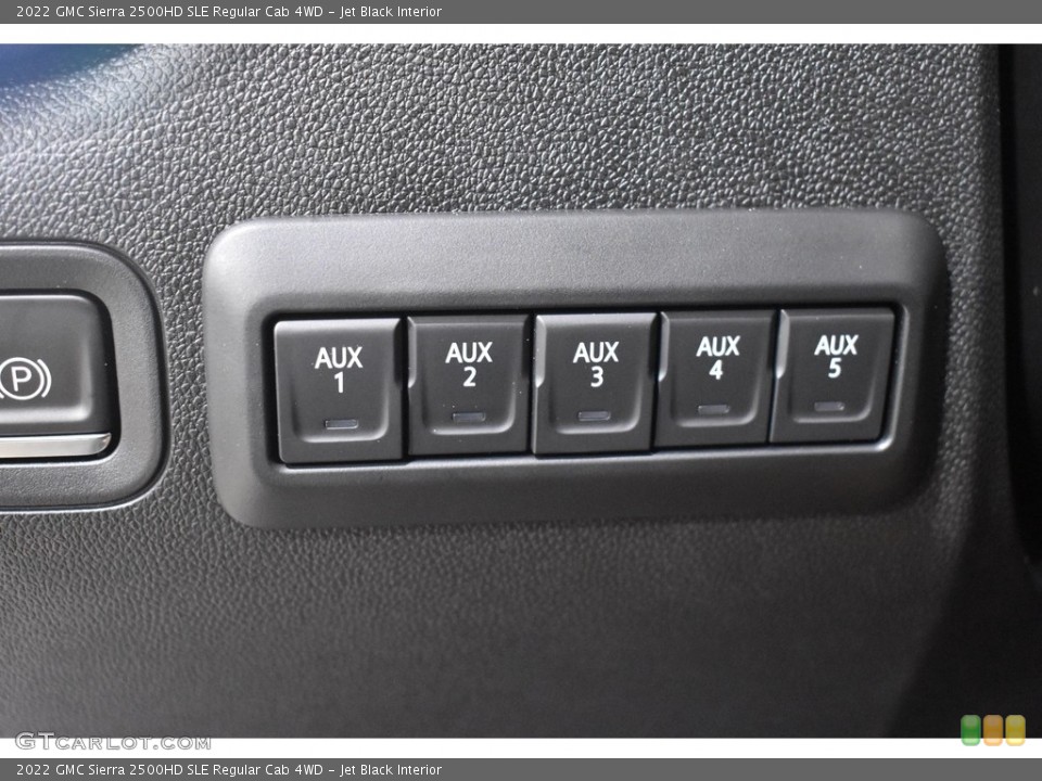 Jet Black Interior Controls for the 2022 GMC Sierra 2500HD SLE Regular Cab 4WD #142610463