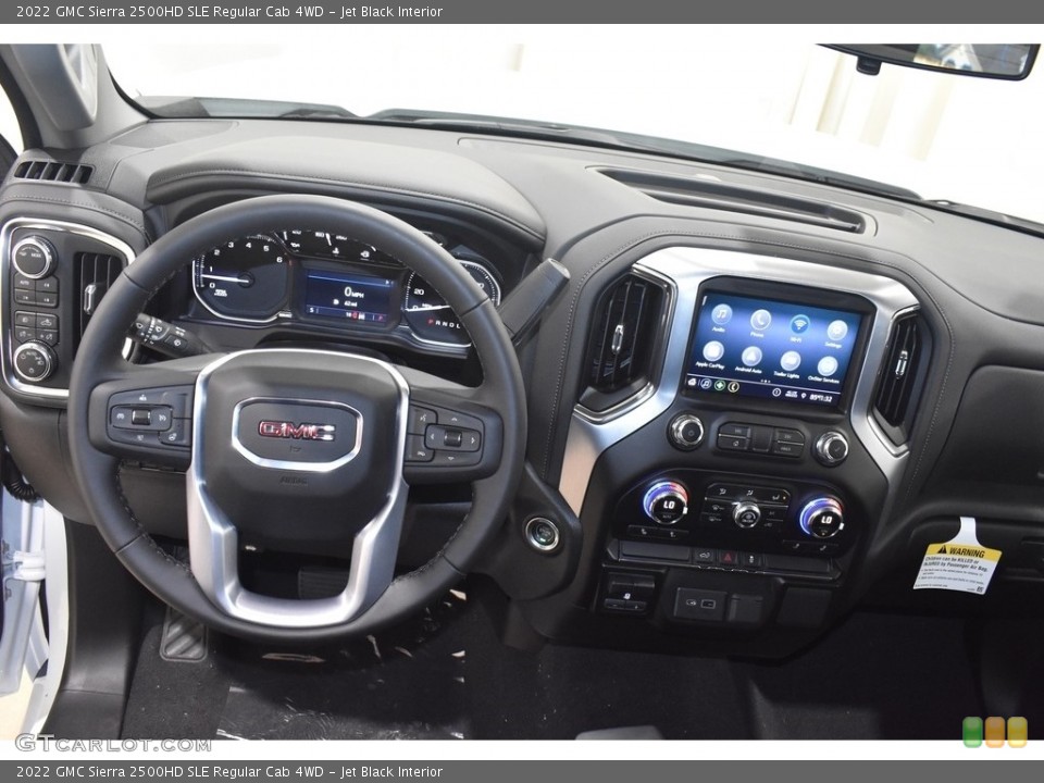 Jet Black Interior Dashboard for the 2022 GMC Sierra 2500HD SLE Regular Cab 4WD #142610505