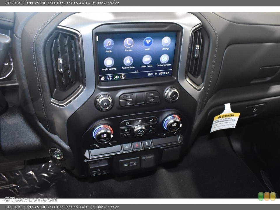 Jet Black Interior Controls for the 2022 GMC Sierra 2500HD SLE Regular Cab 4WD #142610526