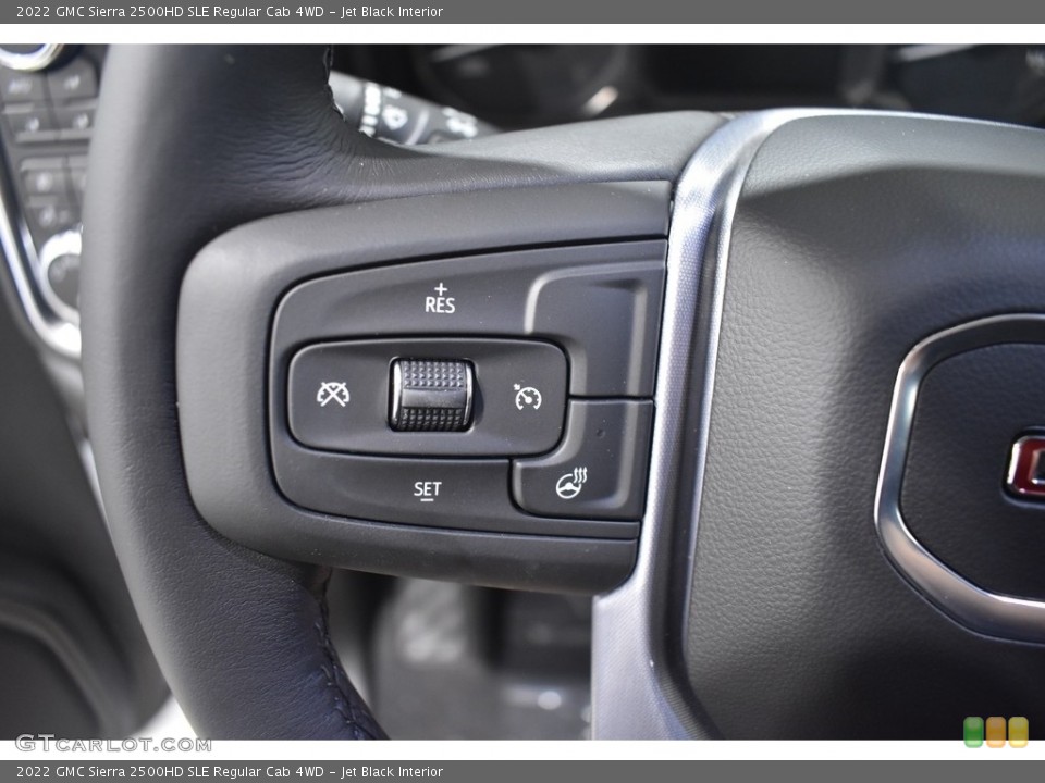 Jet Black Interior Steering Wheel for the 2022 GMC Sierra 2500HD SLE Regular Cab 4WD #142610550