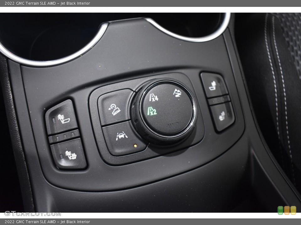 Jet Black Interior Controls for the 2022 GMC Terrain SLE AWD #142611417