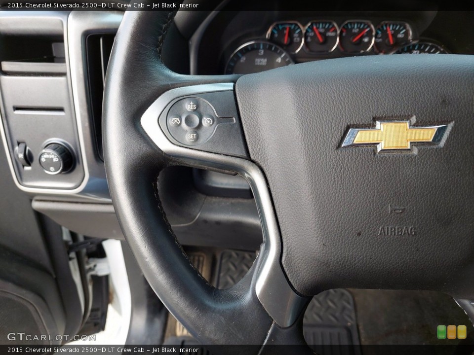 Jet Black Interior Steering Wheel for the 2015 Chevrolet Silverado 2500HD LT Crew Cab #142611522