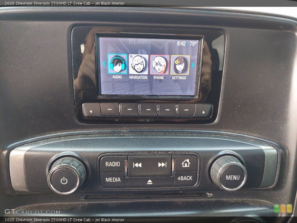 Jet Black Interior Controls for the 2015 Chevrolet Silverado 2500HD LT Crew Cab #142611642