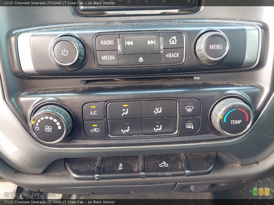 Jet Black Interior Controls for the 2015 Chevrolet Silverado 2500HD LT Crew Cab #142611684