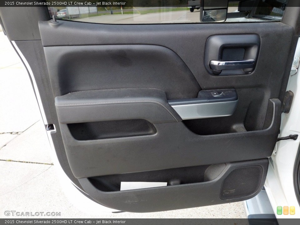 Jet Black Interior Door Panel for the 2015 Chevrolet Silverado 2500HD LT Crew Cab #142611708